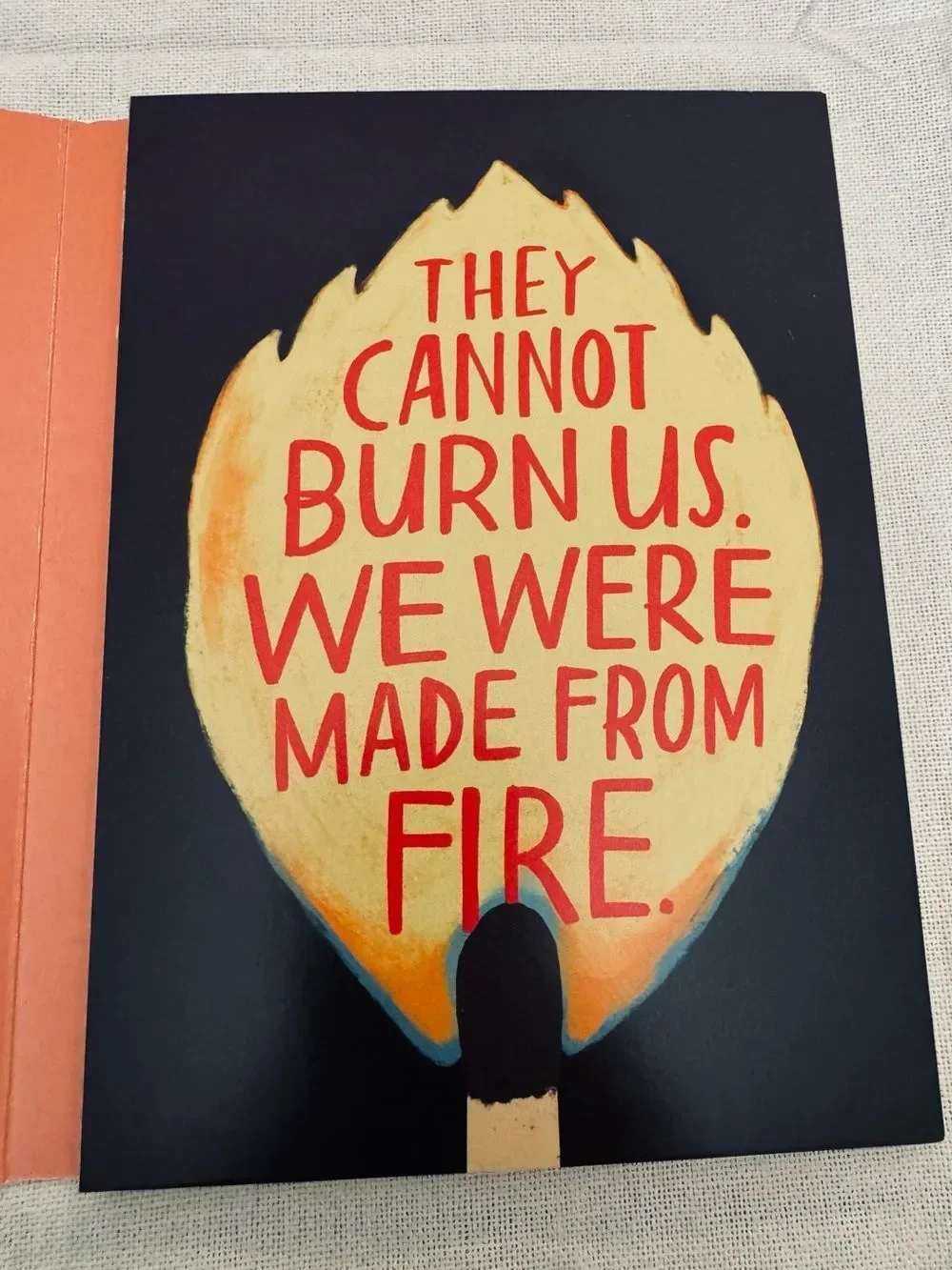Feminist Postcard Art “They Cannot Burn Us”